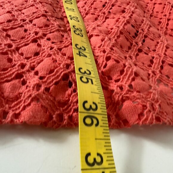 Jessica Howard Sleeveless Coral Dress Lace Overlay A Line Size 10 Cruise Fashion - Picture 8 of 16